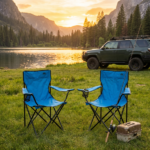 Small Camp Chair 80x50x50 Blue