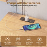 35.5" Narrow Console Table with LED Lights & Power Station, 3-Drawer Entryway Sofa Table with Charging Ports - Image 11