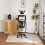 500LBS Big and Tall Office Chair Mesh Breathable, Gaming Chair with Adjustable Backrest Height & Headrest Angle & Adaptive Lumbar Lupport, Executive Computer Desk Chair with 2D Flip-Up Arms,Grey. - Image 8