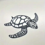 CIFbuy Elegant Metal Sea Turtle Ornament - Unique and Stylish Coastal Decor. As a Beach Theme Wall Art for Kitchen, Bathroom, and Living Room, It Creates a Distinctive Aesthetic in Your Home with Its Sea Tur - Image 3