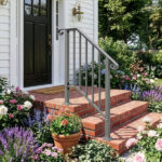 Silver Outdoor 2-Step Iron Handrail - Image 13
