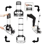 Black Folding Hand Truck with Telescopic Handle (Shipment from Walmart) - Image 3