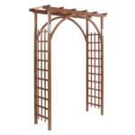 [Same Code 43529880]Beautiful And Practical Garden Arch Dark Brown - Image 15