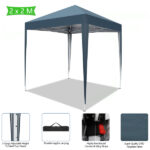 2 x 2m Practical Waterproof Right-Angle Folding Tent Blue - Image 19