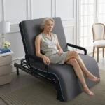 Electric Lift Bed for Seniors - Wired Remote Control with One-Touch Backrest Lift & Leg Lowering, Fall-Safe Rails, Safe Standing/Sitting/Lying Aid - Image 13