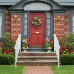 [Same Code 10847084 26338450]Handrails for Outdoor Steps, Iron Handrail Fits 3 Step, Transitional Handrail with Installation Kit, White - Image 11