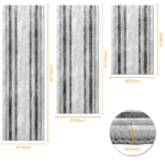 Three-piece kitchen rug set, non-slip and washable, abstract pattern kitchen hallway rug, soft and comfortable, suitable for sinks, floors, entrances, hallways and bathrooms. - Image 6