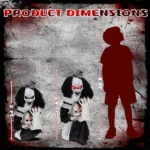 Replace 37720299 1.8ft Halloween Decoration Scary Clown, Sound-Actived Party Decor with Creepy Sound , Scary Haunted House Props for Indoor Party Home Table Garden Yard Lawn - Image 5