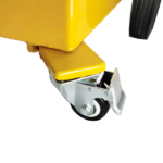 30 Gallon Gas Caddy Tank Storage Drum Gasoline Diesel Fuel Transfer with universal wheel Bright Yellow JGC30 RAL1003 - Image 9