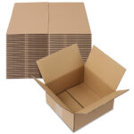100 pieces, 8" x 8" x 4" (20.3x20.3x10.2cm) thick 2.6mm corrugated cardboard box, brown in color like kraft paper - Image 10