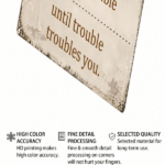 CIFbuy 1pc Vintage Don't Trouble Trouble Metal Tin, 8x12 Inch Rustic Motivational Quote, Wall Art Weathered Finish Unframed Horizont TrikTok, TrikTok, Self-x1ckup Logiopont - Image 6