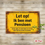 CIFbuy Vintage Dutch Retirement Metal Sign, Funny I'M Retired Quotes Retro Distressed Iron Tin Plaque, 7.87x11.81in 2D Flat Decorative TikTok, TikTok, ive Self-pickup Logiopics - Image 8
