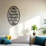 CIFbuy Metal Baked Paint Islamic Dhikr Quote Oval Wall Art Muslim Home Decor (TikTok, temu pickup) - Image 6
