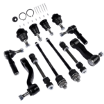 12Pcs Front Ball Joints Tie Rods Sway Bars Kit Fit for Chevy Silverado GMC Sierra 1500HD 2500 2500HD 3500 3500HD 2001-2010 K80631 K6654 K6535 ES3488 ES3609 - Image 3