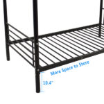 Same Code 12883671 Iron Bed Bunk Bed with Ladder for Kids Twin Size Black - Image 8