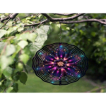 CIFbuy Solar Powered 10 Inch Mandala Wind Chime with LED Lights Spinning Hook Outdoor Garden Patio Decor(TikTok, temu pick-up service) - Image 5