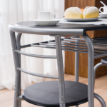 Same Code 67657426 PVC Breakfast Table (One Table and Two Chairs) Black - Image 20