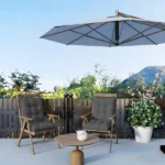 Outdoor High Back Chair Cushions Set of 2, 42"x21"x4" Tufted Waterproof Patio Cushion for Rocking & Dining Chairs, Soft Seat Pad with Ties, Fade-Resistant Indoor/Outdoor Use - Image 7
