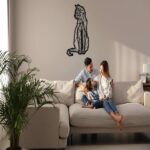 CIFbuy 1PC Handmade animal metal wall art, rural wrought iron interior and exterior decoration, whimsical silhouette design, living room, bedroom,(TikTok/temu self-pickup orders)