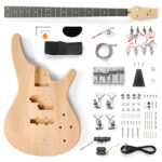 DIY 4 String IB Style Electric Bass Guitar Kits with Mahogany Body, Maple Neck and Accessories - Image 13
