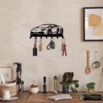 CIFbuy Alluring 1pc Metal Key Holder for Wall. The 7 - Hook, Black, Wall - Mounted Organizer is a Gorgeous Addition to Your Front Entryway. It Serves as a De(TikTok/temu self-pickup orders) - Image 20