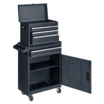 4 Drawstring Cabinet Steel Black Lock 330lb Instrument Cart Storage Room - Image 24