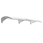 Same Code 52463595 HT-200 x 100 Household Application Door & Window Rain Cover Eaves Canopy Silver & Gray Bracket - Image 12