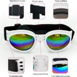 3PCS Pet Dog Goggles Protection Doggles Sunglasses for Small Medium Breeds White (US Logistics only For USPS.TK/TMEU only For self-pickup) - Image 4