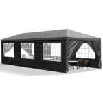 Same Code 52688135 10'x30' Outdoor Party Tent with 8 Removable Sidewalls, Waterproof Canopy Patio Wedding Gazebo Black - Image 8