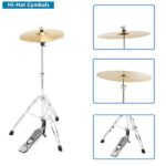 [Do Not Sell on Amazon] Full Size Adult Drum Set 5-Piece Black with Bass Drum, two Tom Drum, Snare Drum, Floor Tom, 16" Ride Cymbal, 14" Hi-hat Cymbals, Stool, Drum Pedal, Sticks - Image 40