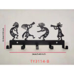 CIFbuy Top - Notch Wall - Mounted Coat Rack. The Vintage Black Metal Key Holder with Hooks for Coats, Hats, and Clothes is a Premium (TikTok/temu self-pickup orders) - Image 2
