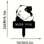 CIFbuy Exquisite Hamster Memorial Metal Yard Stake - An elegant decorative piece, a perfect memento for your beloved pet, an alternative to outdoor statues.(TikTok/temu self-pickup orders)