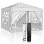3 x 3m Two Doors & Two Windows Practical Waterproof Right-Angle Folding Tent White - Image 28