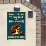 CIFbuy Classic Metal Iron Sign For Welders, Sturdy Wall Art For Home Bar Garage Gym, Engaging Room Decor Gift TikTok, TikTok, Gym Self-pickup Logiopics - Image 6
