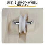 80*34*86CM, Off-white PP track connector assembly, circular design with gray carpet + 1 cat teaser stick, 15kg cat treadmill - Image 11