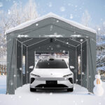 10X20FT Carport Car Port Canopy Grey - Image 16