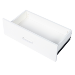 3-Drawer Tall Cabinet Particleboard Bedside Table with Textured Melamine Finish White - Image 15