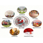 CIFbuy Vibrant Red Cardinal Wind Spinner & Mandala Wind Chime - Outdoor Metal Hanging Decor for Garden Patio | Thanksgiving Christmas Decoration - Image 5