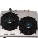 Aluminum Radiator Fan Kit fit for Ford Mustang/Mercury Cougar V8 4.7L-5.8L 1967-70