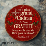 CIFbuy 1pc 8x8in 2D Flat Round Sign, "The Greatest Gift Is God's Gift To You" Vintage "The Greatest, Greatest Gift Is God's Gift To You" Plaque TikTok, ok, temu Self-pickup Logiaqics - Image 6