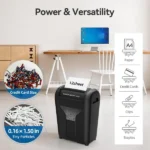 12-Sheet Paper Shredder for Home, Quiet Cross Cut Shredders, P-4 Ultra Security, 4.5 Gal Bin, Shred Quietly for Shred for Credit Card, Mail, Staples, <58 dB(OL12) - Image 9
