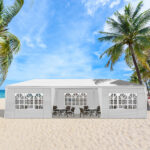 3*9m 7-Sided Iron PE Cloth Party Tent - Image 9
