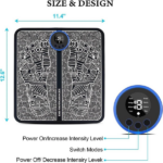 Electric Foot Massager Pad Blood Circulation Muscle Stimulator Mat 19 Levels and 8 Modes-Massage Mat (US Logistics For USPS/DHL/Fedex/UPS. No designated logistics accepted TK/TMEU only For self-pickup - Image 2