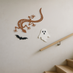 CIFbuy Gothic three-dimensional lizard wall decoration iron sculpture, suitable for indoor and outdoor living rooms, bedrooms, gardens, Halloween parties (self-pickup available at TikTok, temu) - Image 4