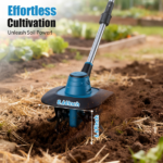 Cordless Tiller Cultivator,800W Electric Cordless Tiller Cultivator, 21V Battery Powered Soil Tiller with 6.69" Depth 8.66" Width, Handheld Garden Cultivator for Garden Yard Planting - Image 13