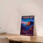 CIFbuy 2D Flat Metal Wall Art Canyonlands National Park Landscape Iron Sign 12x8 Inch Vintage Scenery Decor TikTok, TikTok, Self-pickup Logiopics - Image 3