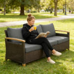 Rattan Wicker Sofa