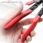 3-piece hose clamp pliers, disassembly kit with long steel wire spring hose clamp, used for automotive coolant radiator heaters and water hoses with flat or large clamps - Image 5