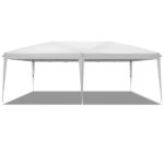 10'x20' Instant Pop Up Canopy Tent White, 6 Side Panels 2 Doors 4 Mesh Windows, 28/22mm Powder Coated Steel Frame, 10x20mm Crossbar, 210D Oxford Outdoor Folding Tent with Carry Bag, No Sandbags - Image 19