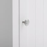 One Door & Three Layers Bathroom Cabinet White - Image 10